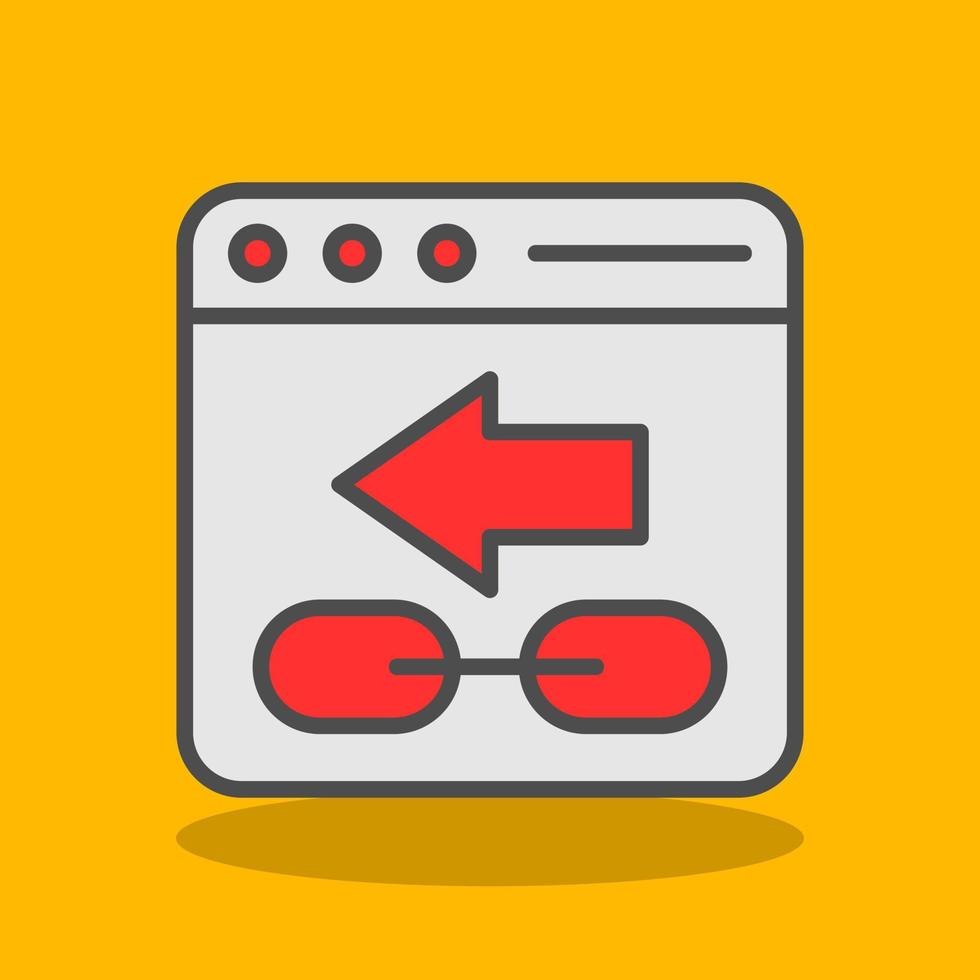 Backlink Vector Icon Design