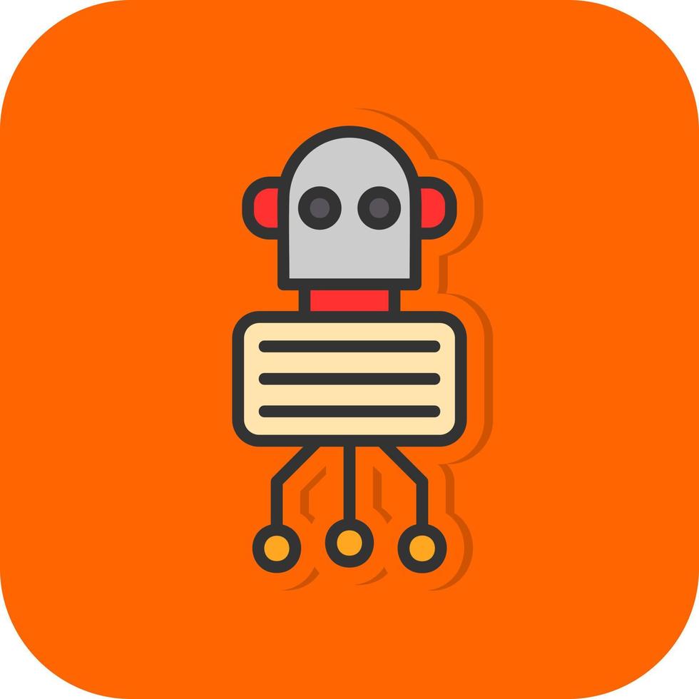 Nano Robot Vector Icon Design