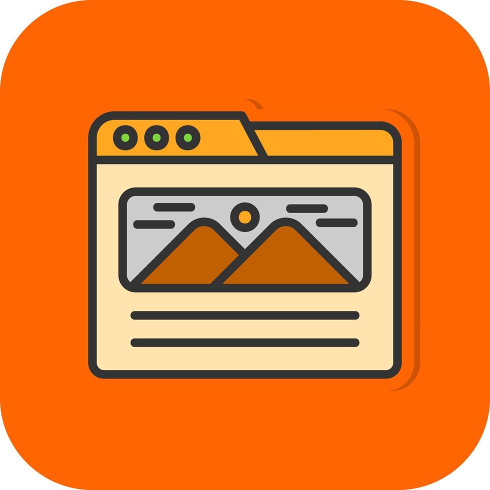 Landing Page Vector Icon Design