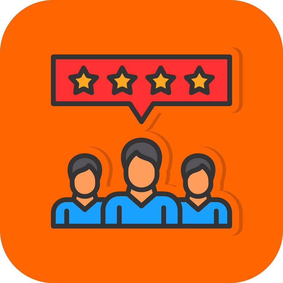Customer Reviews Vector Icon Design