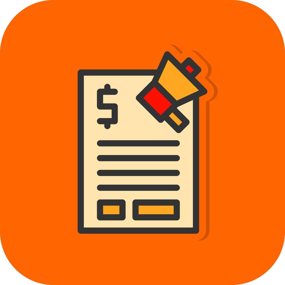 Marketing Budget Vector Icon Design