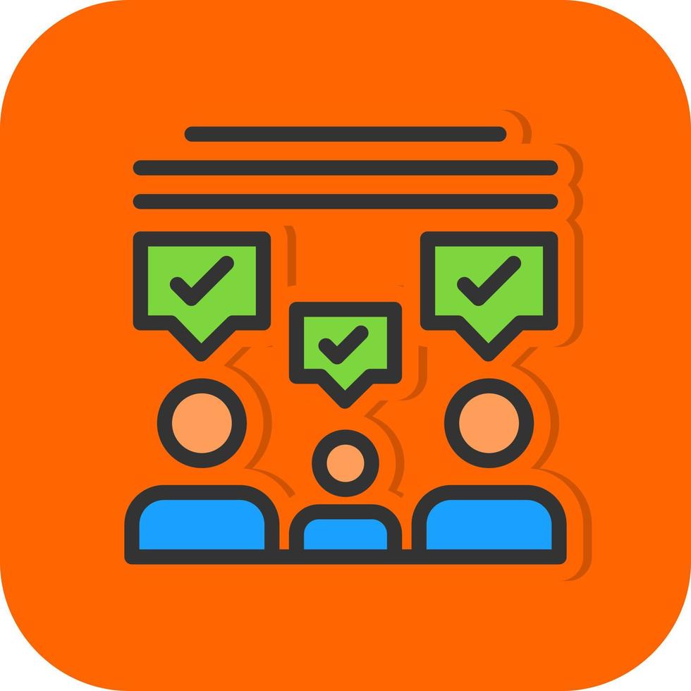 Audience Feedback Vector Icon Design