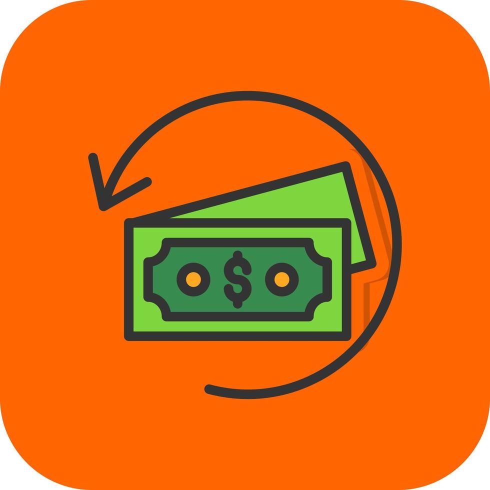 Refund Vector Icon Design