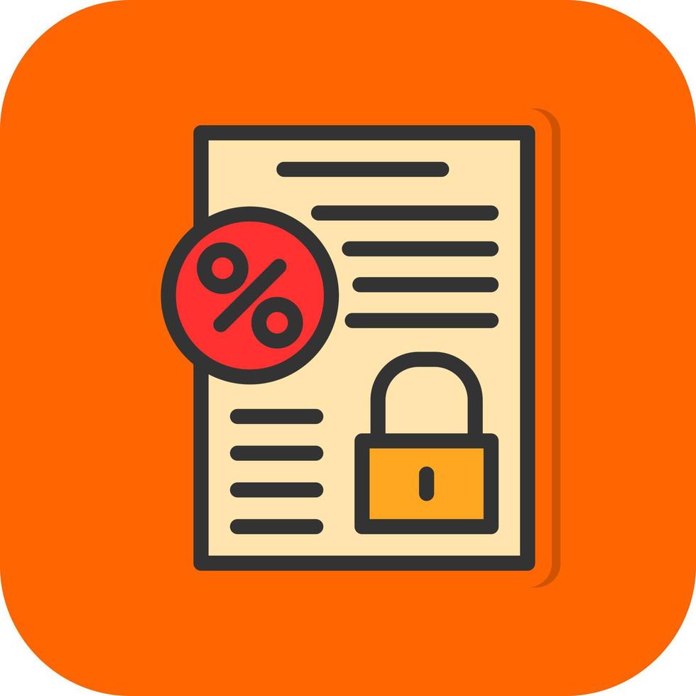 Fixed Interest Vector Icon Design