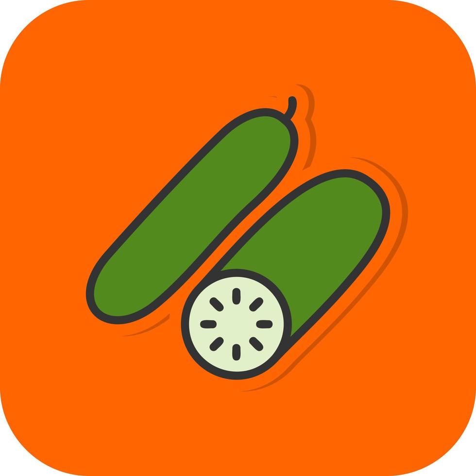 Cucumber Vector Icon Design