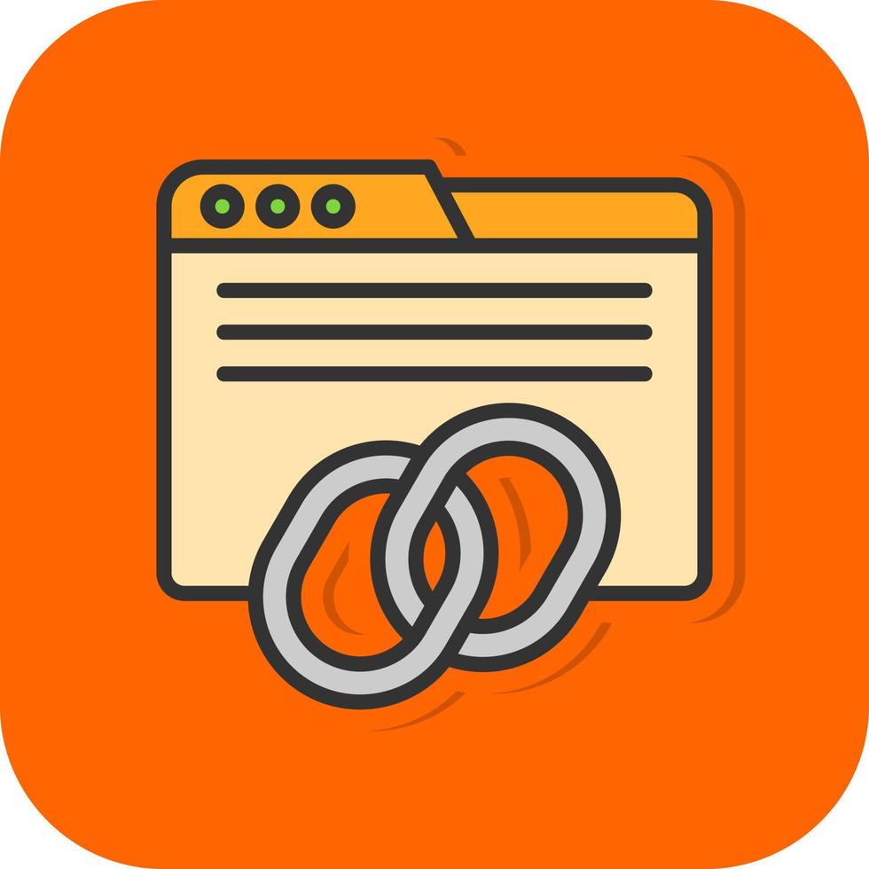 Backlinks Vector Icon Design