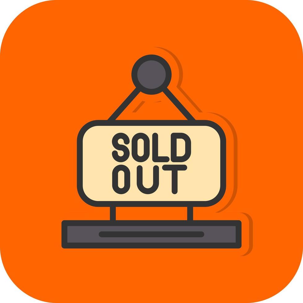 Sold Out Vector Icon Design