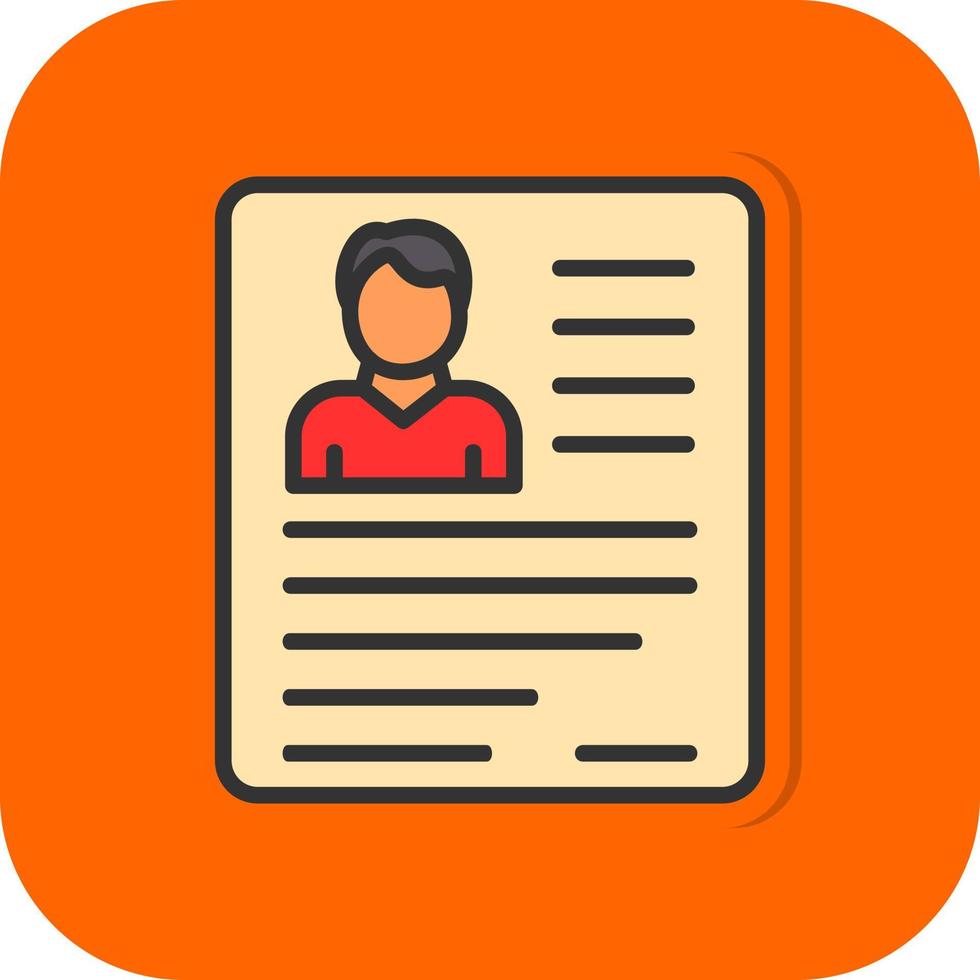 Bad Resume CV Vector Icon Design