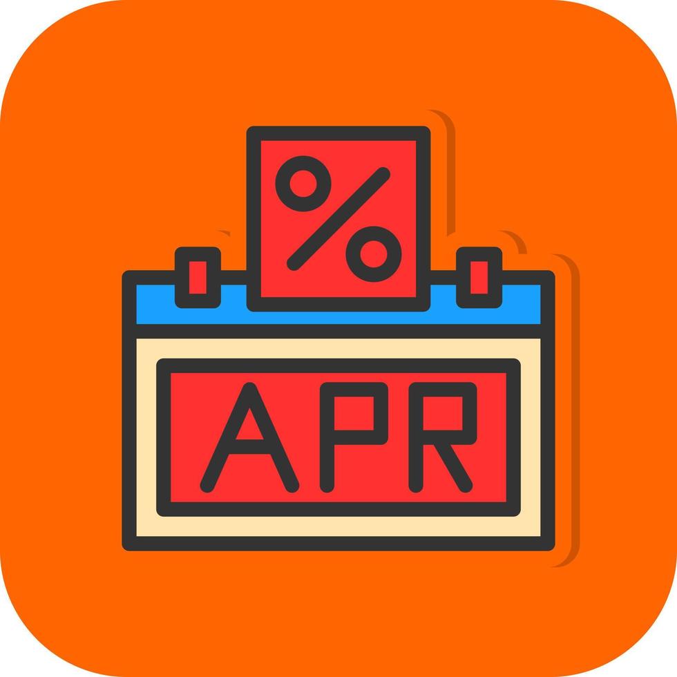 Annual Percentage Rate Vector Icon Design