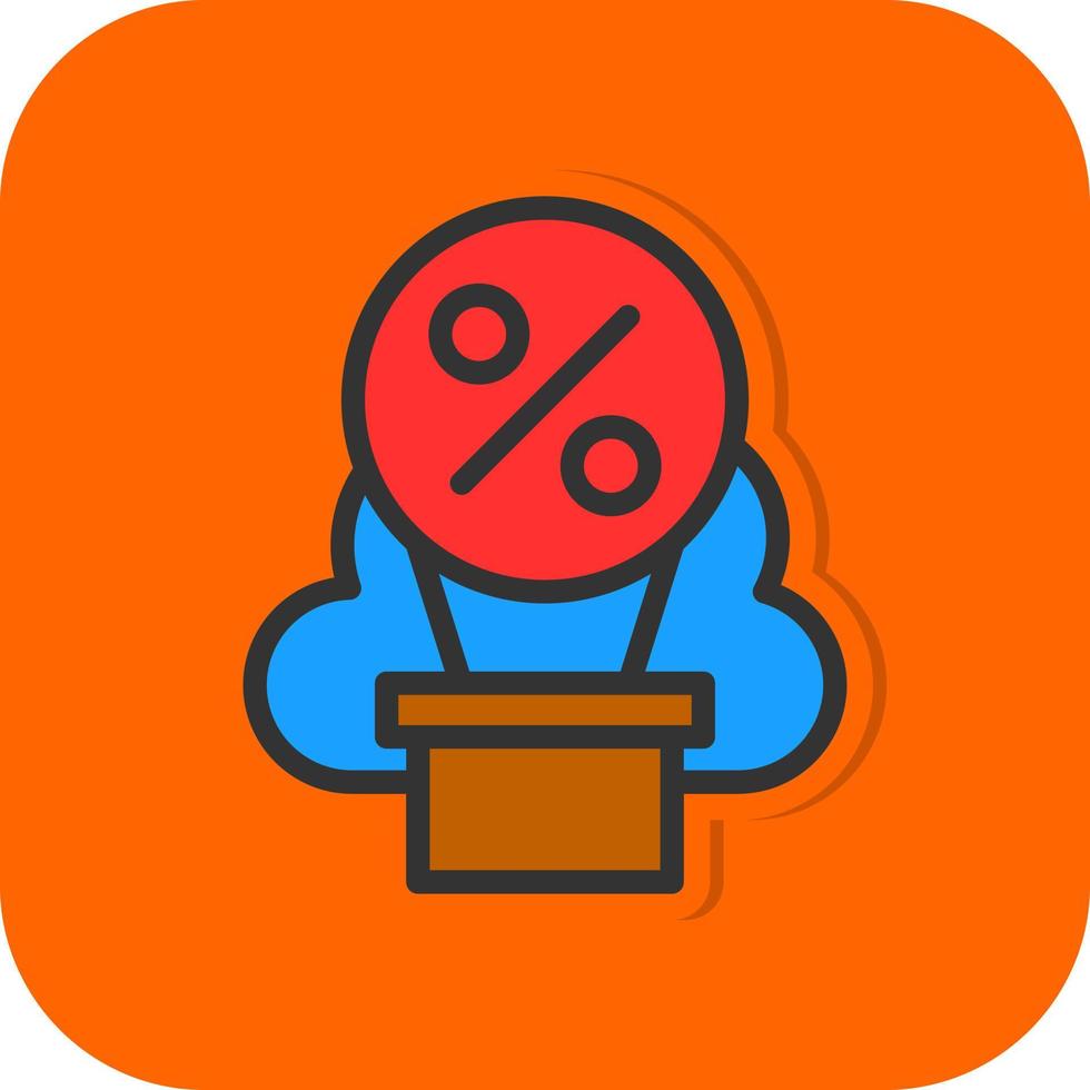 Balloon Loan Vector Icon Design