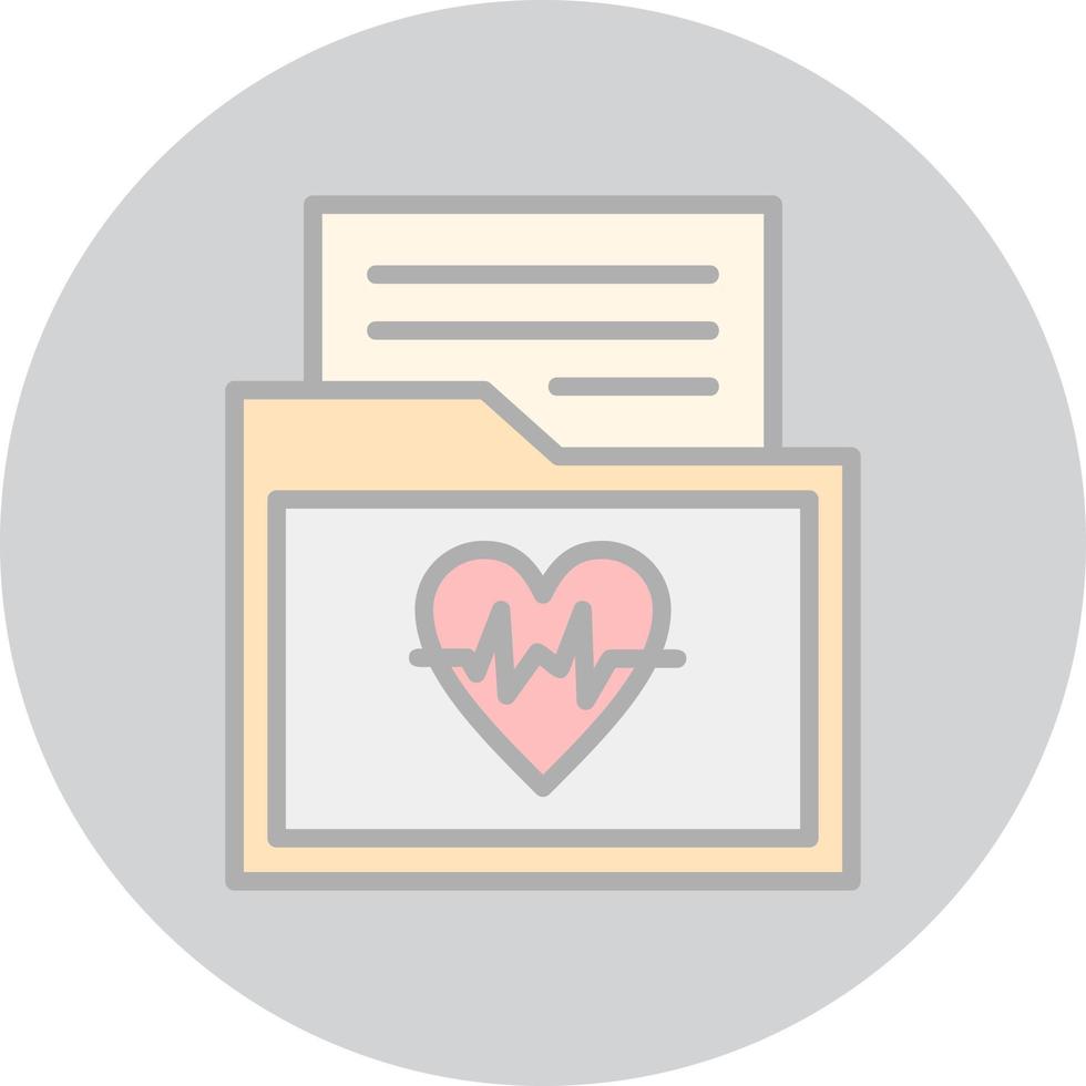 Data Concerning Health Vector Icon Design