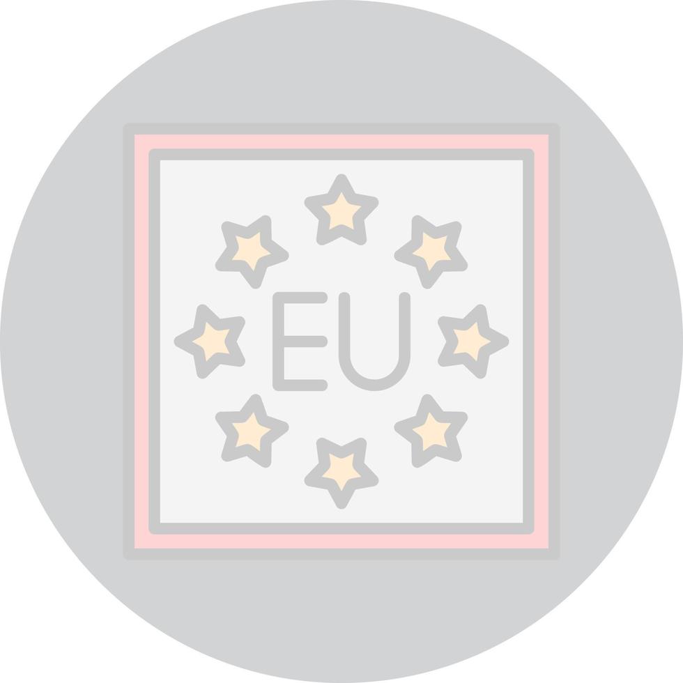 diseño de icono de vector de la UE