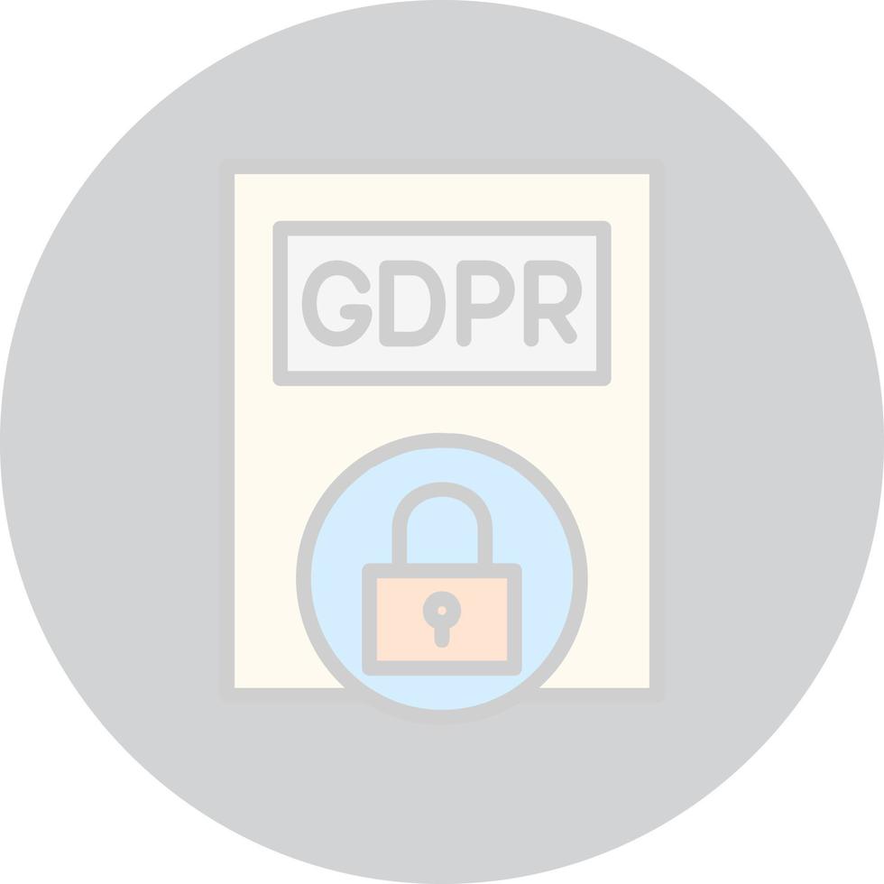Gdpr Policy Vector Icon Design