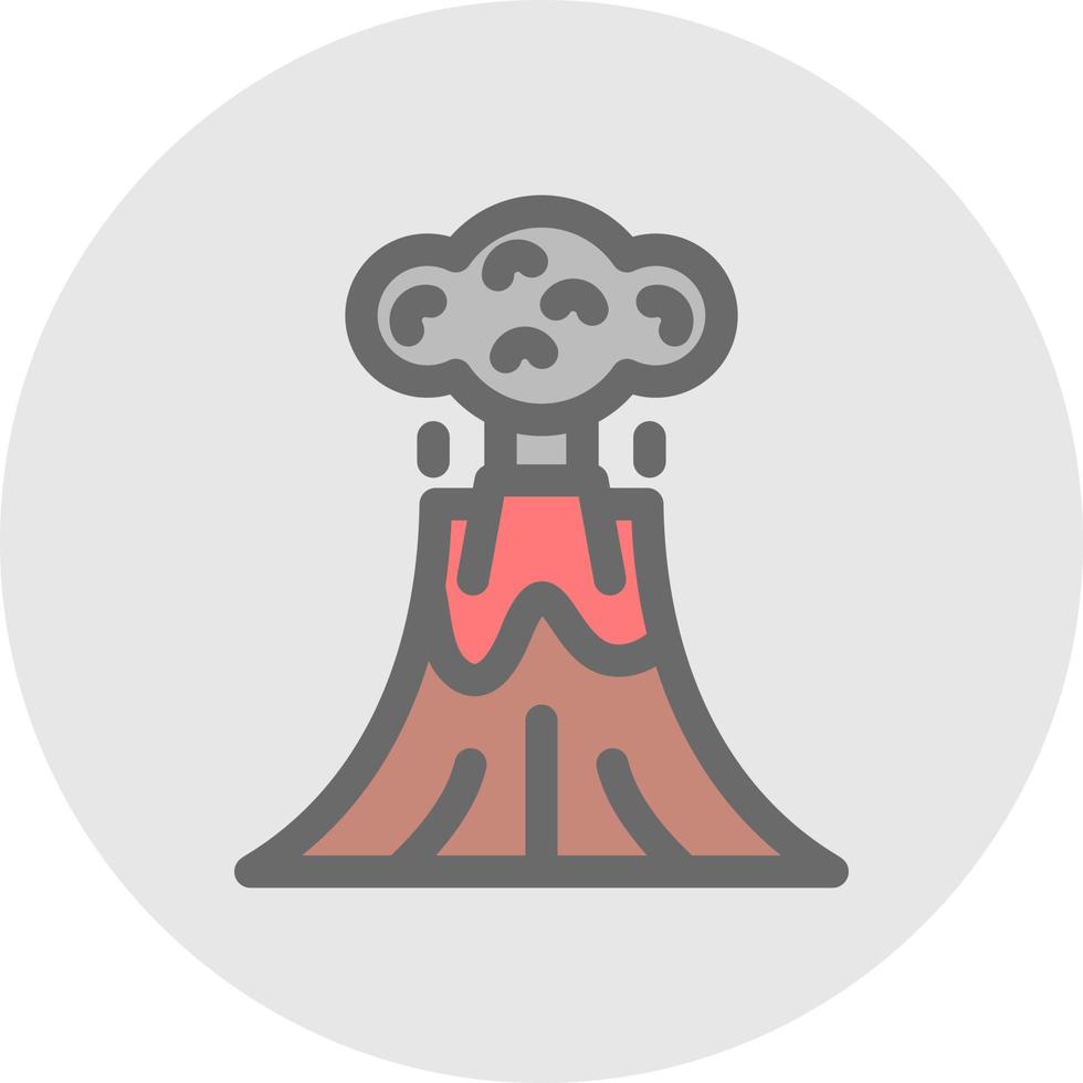 Volcano Vector Icon Design