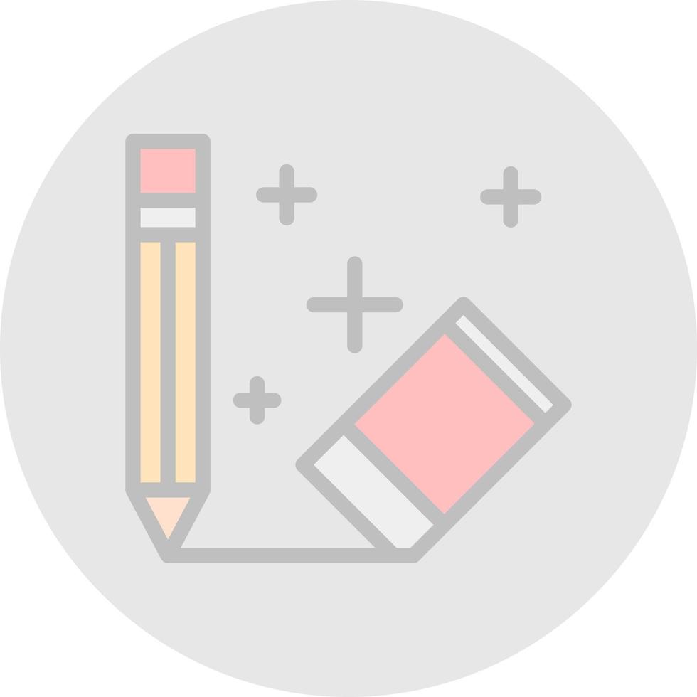 Eraser Vector Icon Design