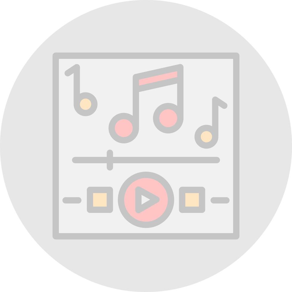 Music Playing Vector Icon Design