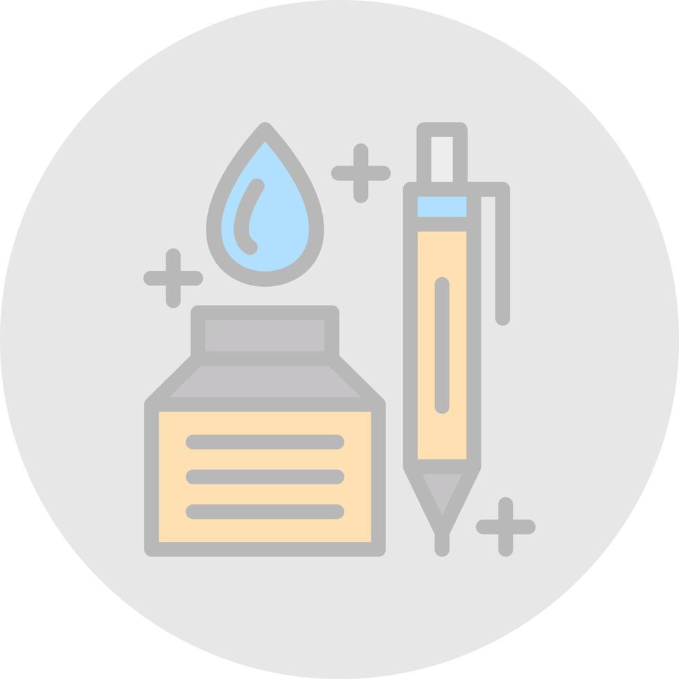 Pen And Ink Vector Icon Design