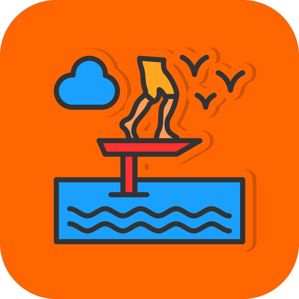 Sit Down Hydrofoiling Vector Icon Design