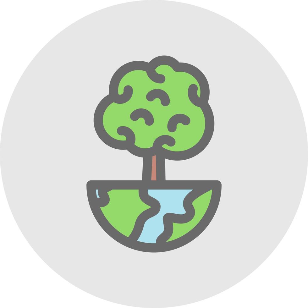 diseño de icono de vector de árboles del mundo