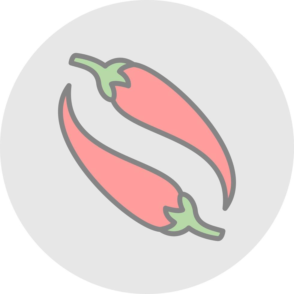 Chili Vector Icon Design