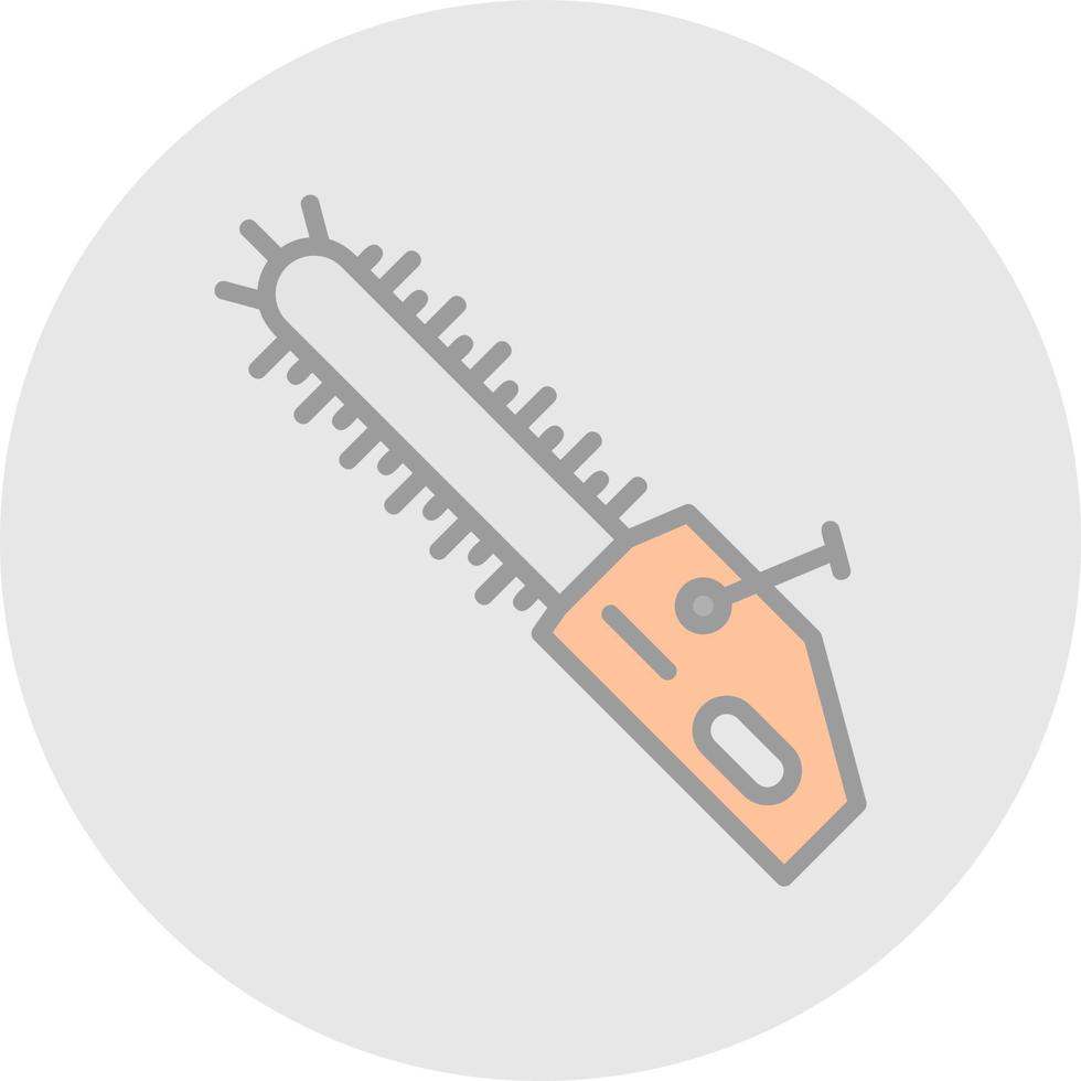 Chainsaw Vector Icon Design