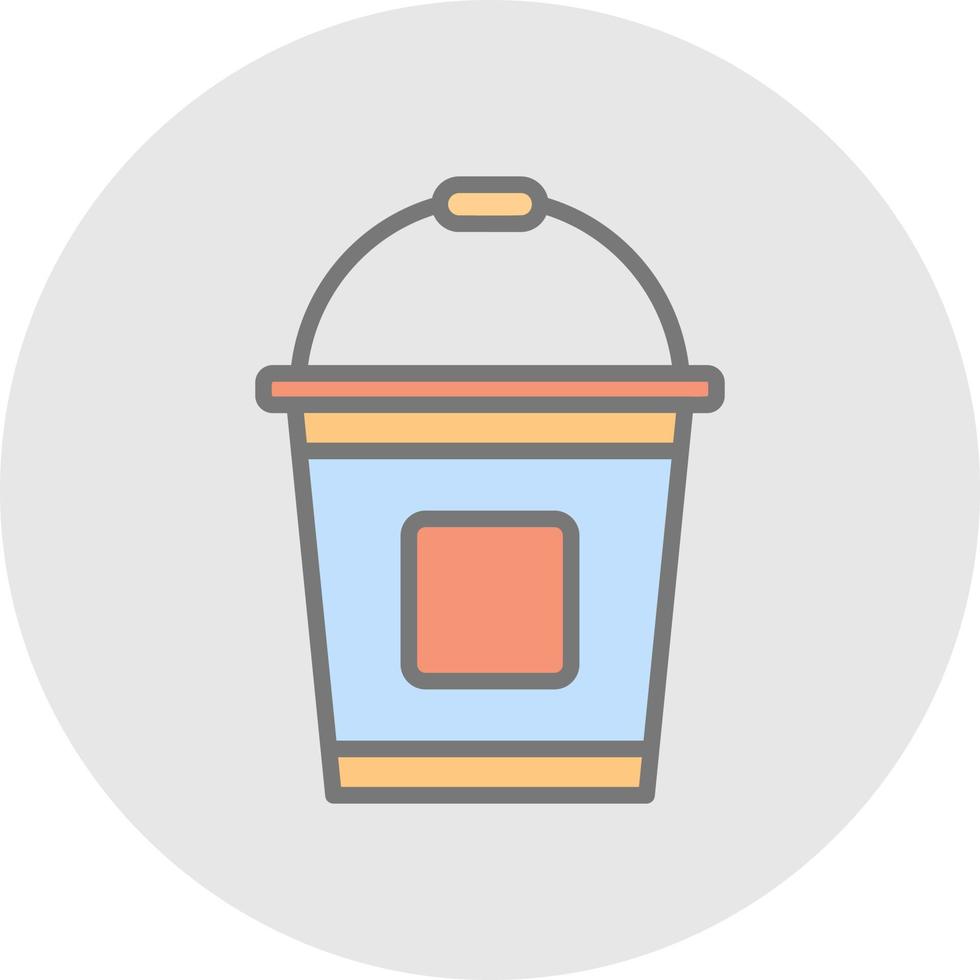 Bucket Vector Icon Design