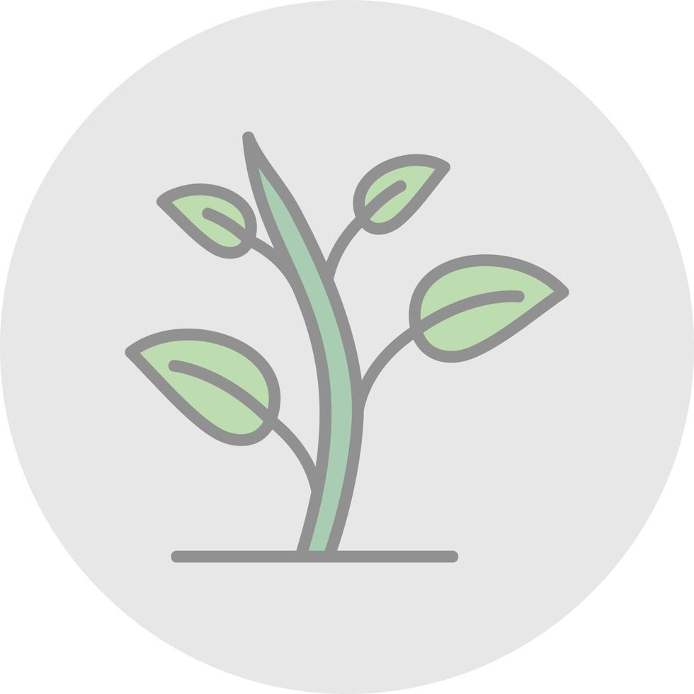 Green Sprout Vector Icon Design