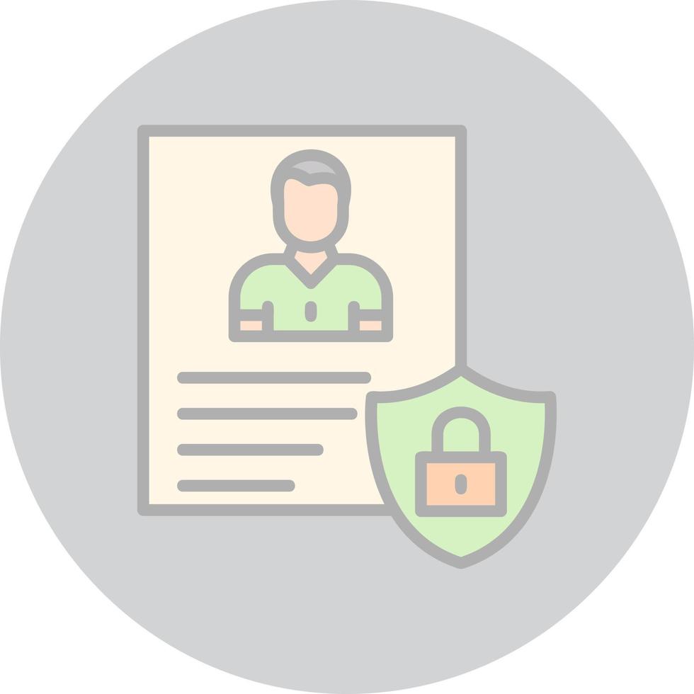 Privacy Policy Template Vector Icon Design