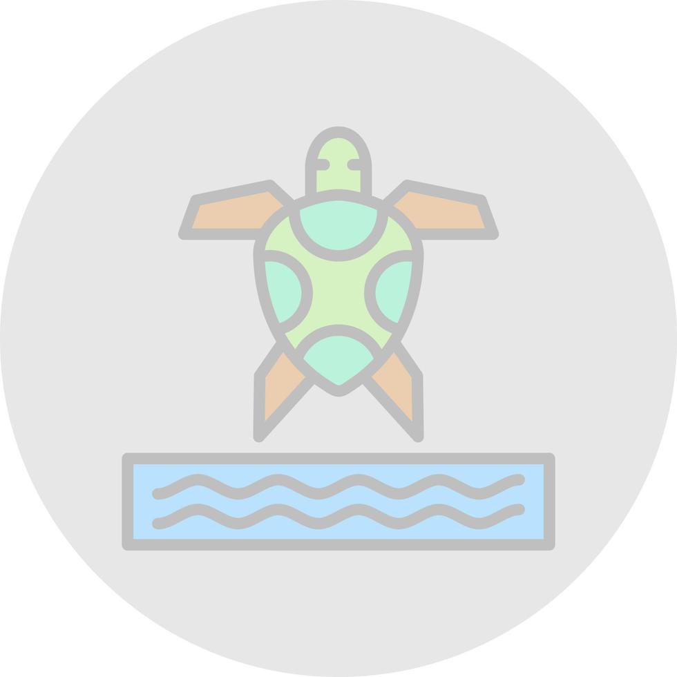 Sea Turtle Vector Icon Design