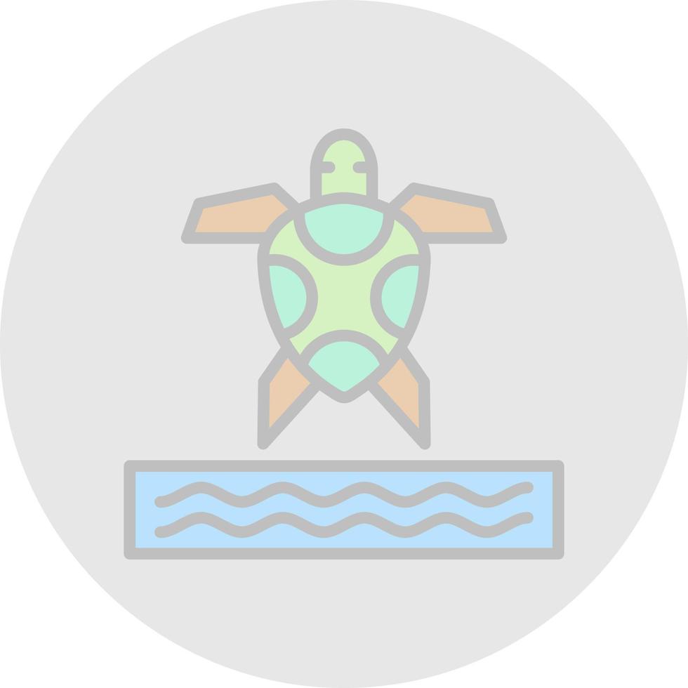 Sea Turtle Vector Icon Design