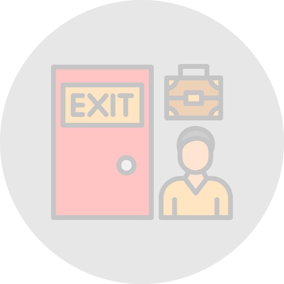 Exit Interview Vector Icon Design