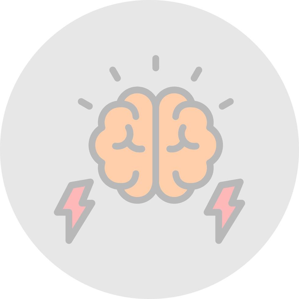 Brain Power Vector Icon Design