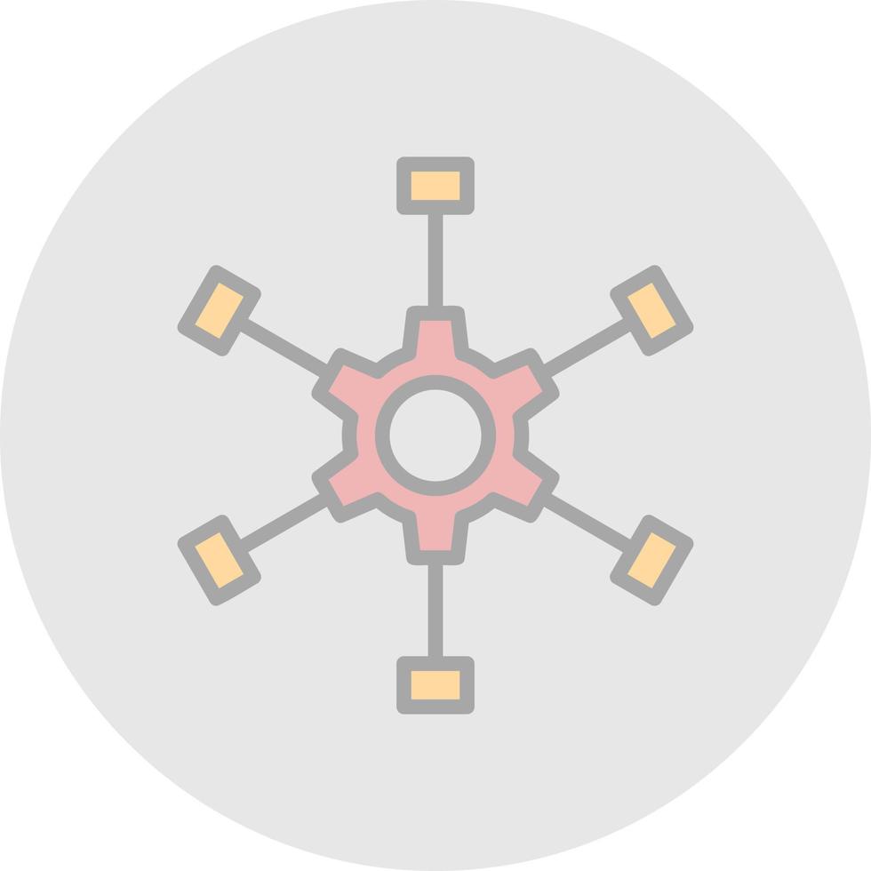 Outsource Management Vector Icon Design