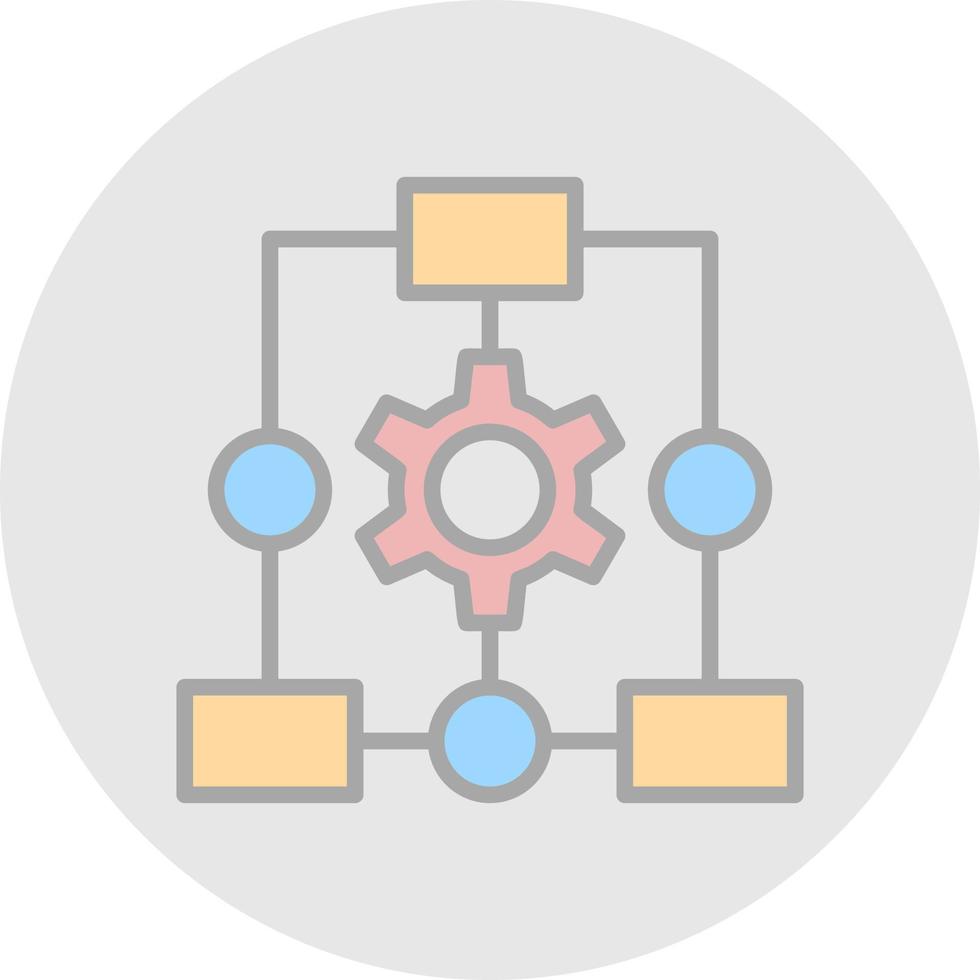 Workflow Process Vector Icon Design