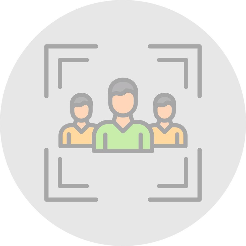Focus Group Vector Icon Design