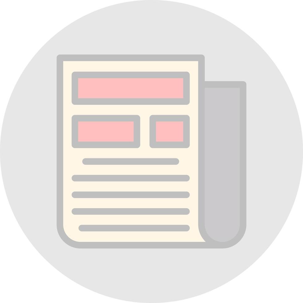 Newspaper Vector Icon Design