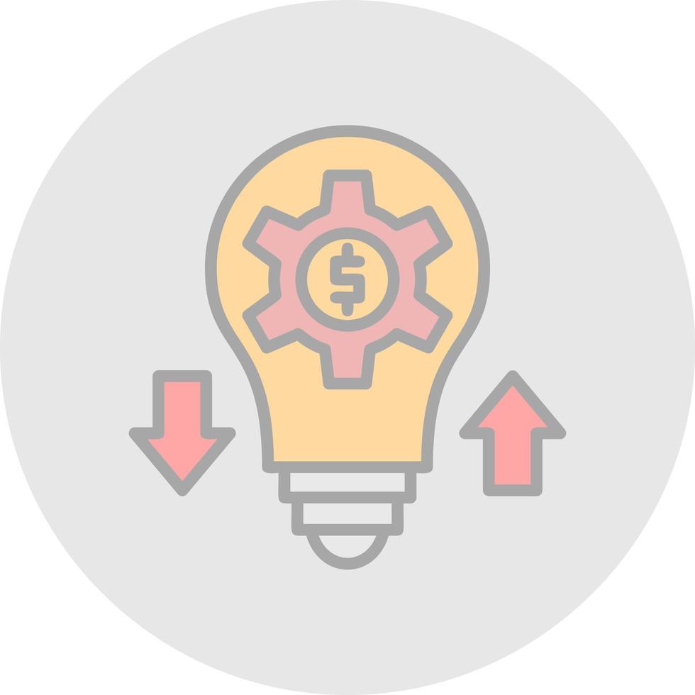 Project Revenue Vector Icon Design