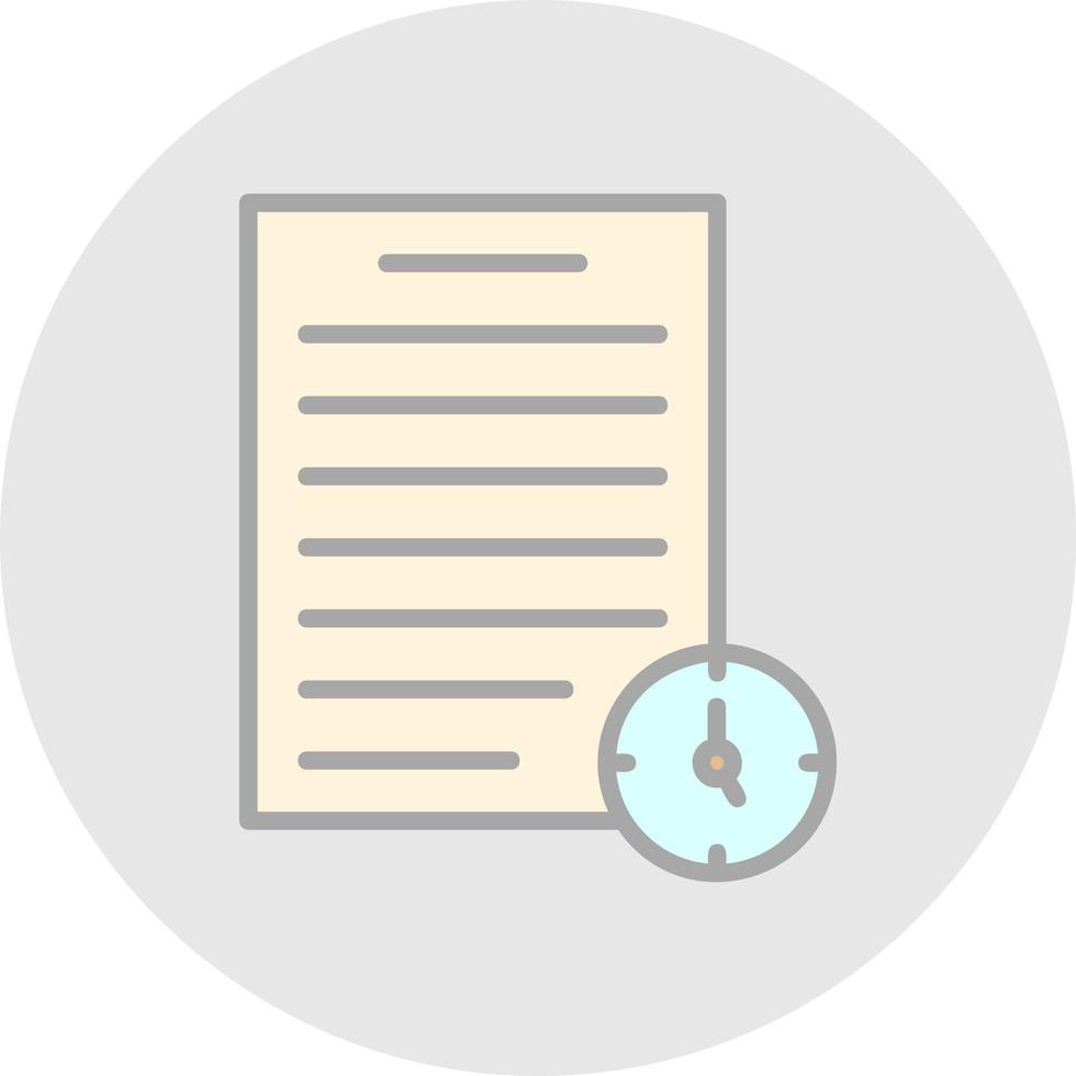 Project Deadline Vector Icon Design