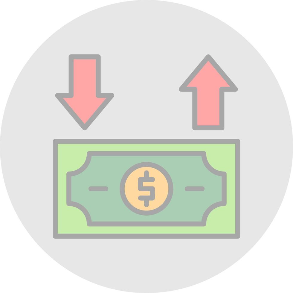 Cash Flow Vector Icon Design