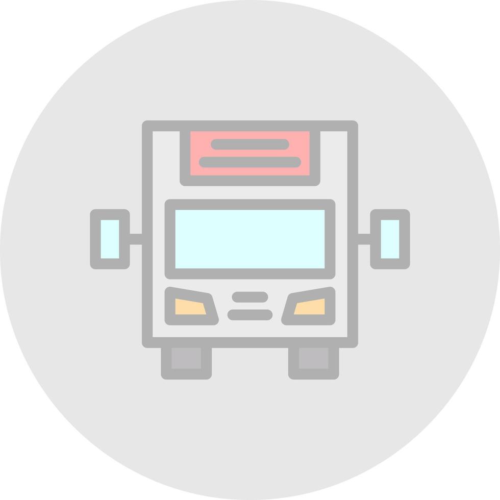 Bus Display Vector Icon Design