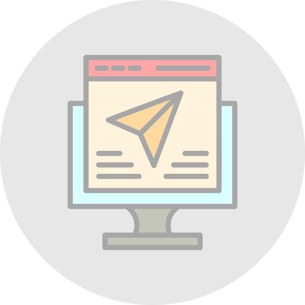 Landing Page Vector Icon Design