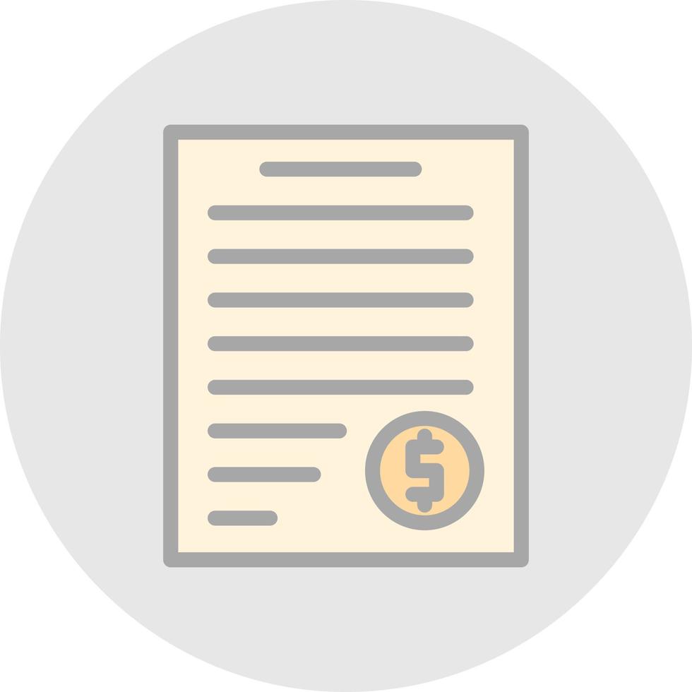 Invoice Vector Icon Design