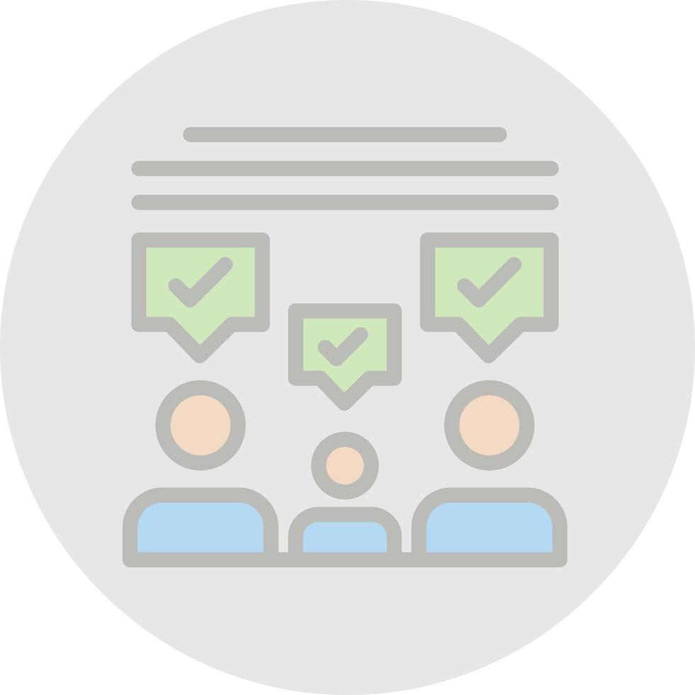 Audience Feedback Vector Icon Design
