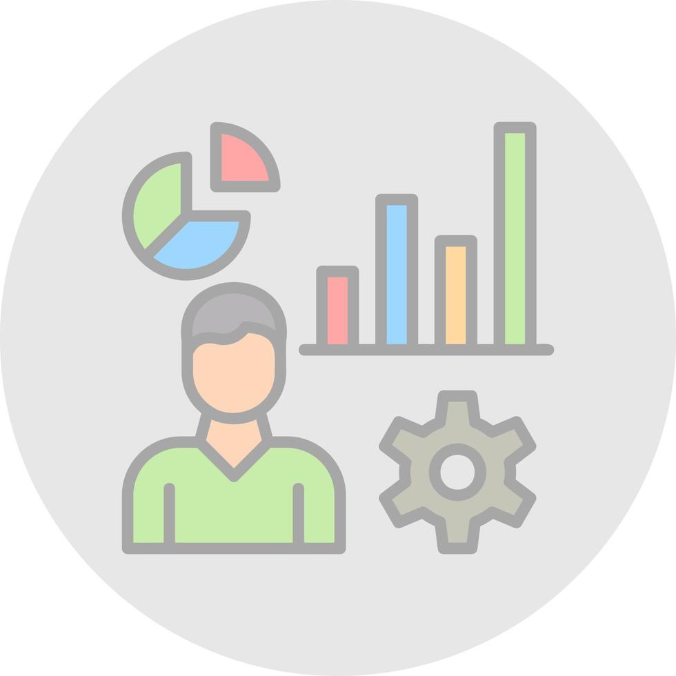 Ux Analytics Vector Icon Design