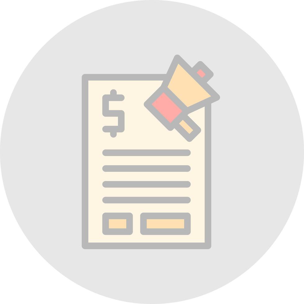 Marketing Budget Vector Icon Design