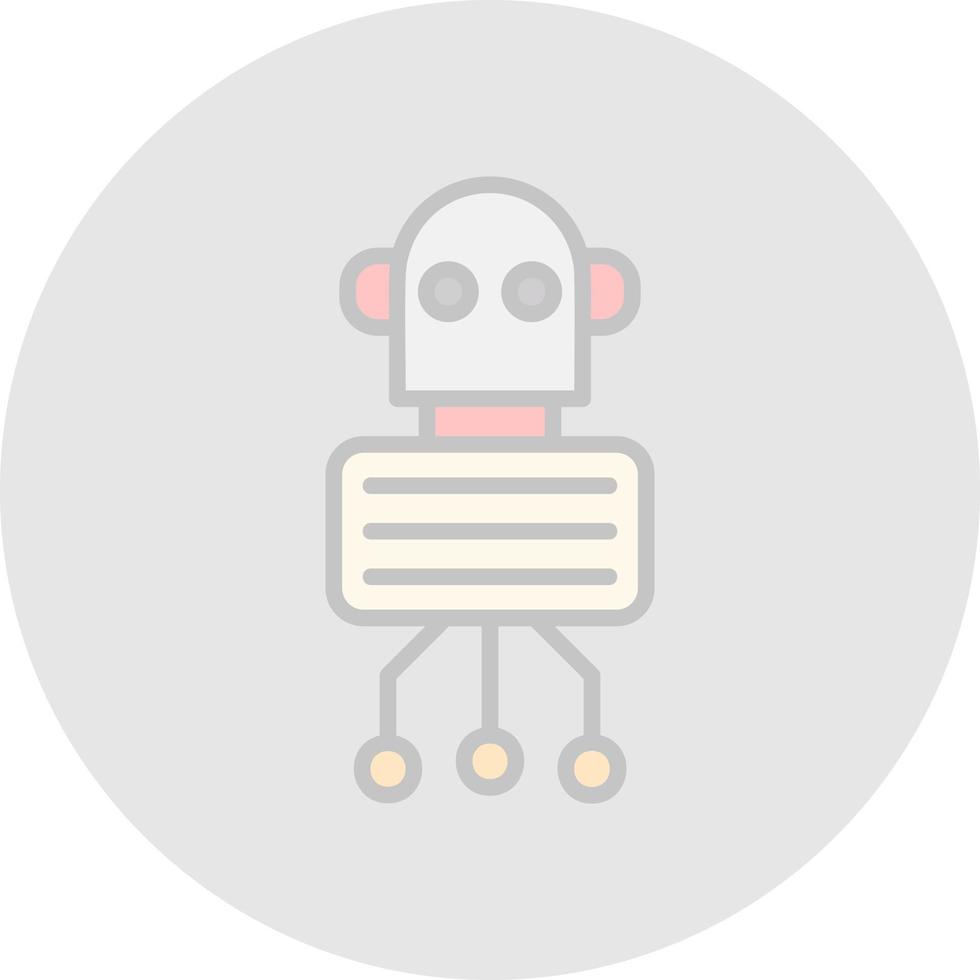 Nano Robot Vector Icon Design