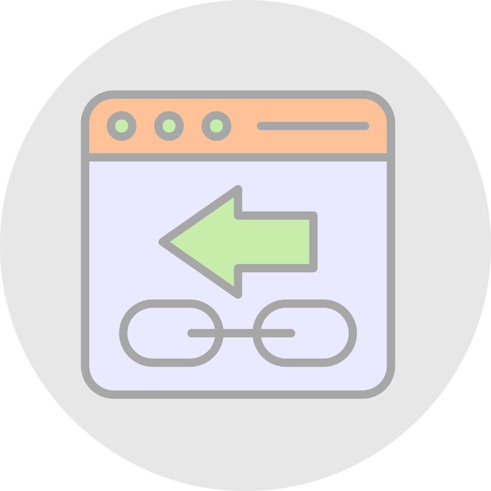 Backlink Vector Icon Design