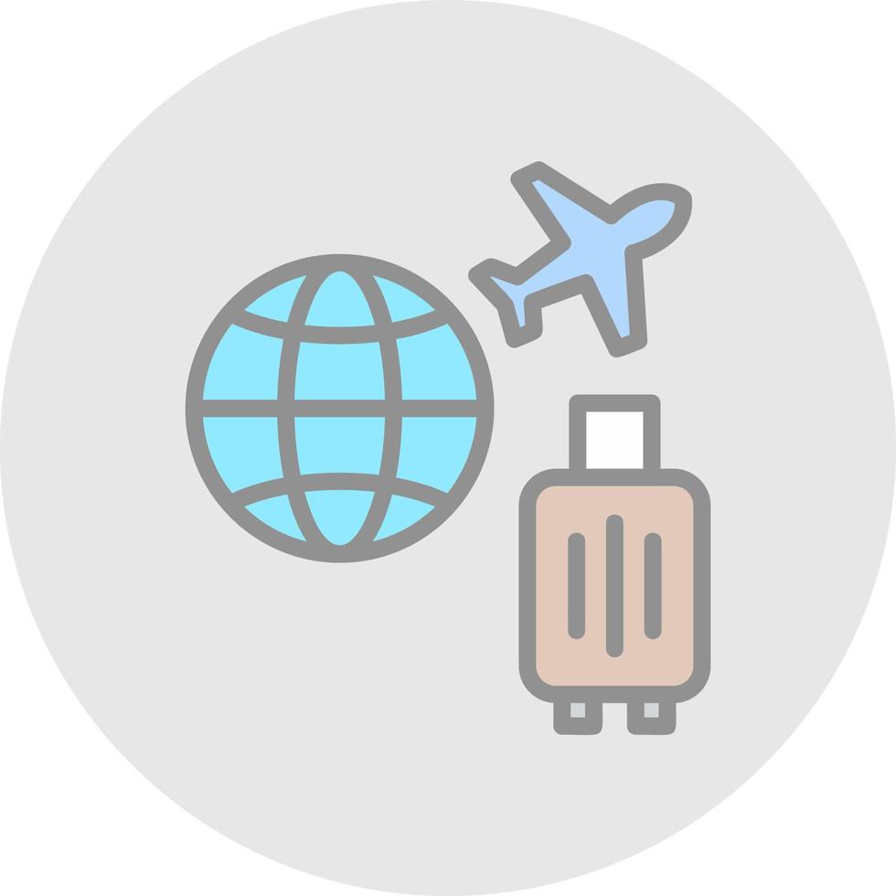 Travel Insurance Vector Icon Design