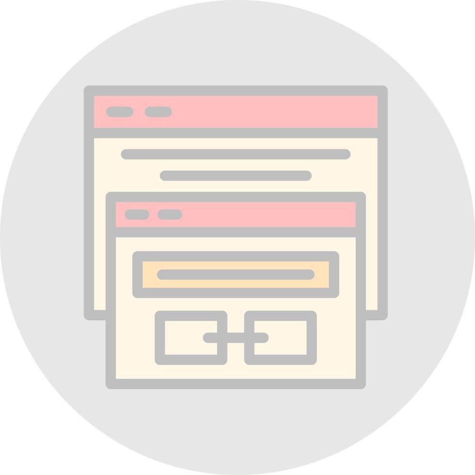 Backlink Vector Icon Design