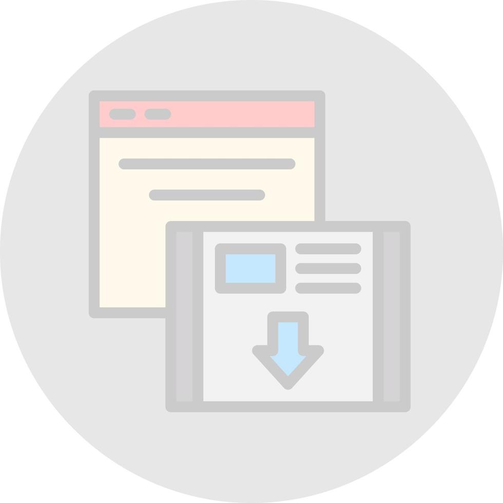 Landing Page Vector Icon Design